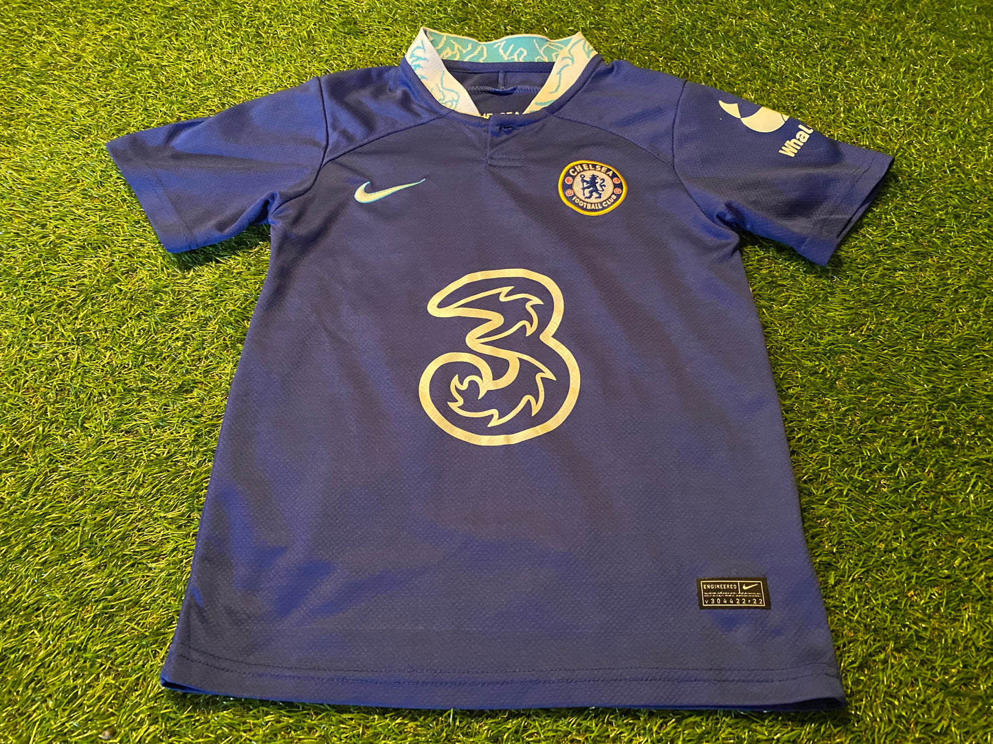 Chelsea FC Soccer Football Small Boys 7-8 Year Old Havertz no29 EPL Nike Home Jersey