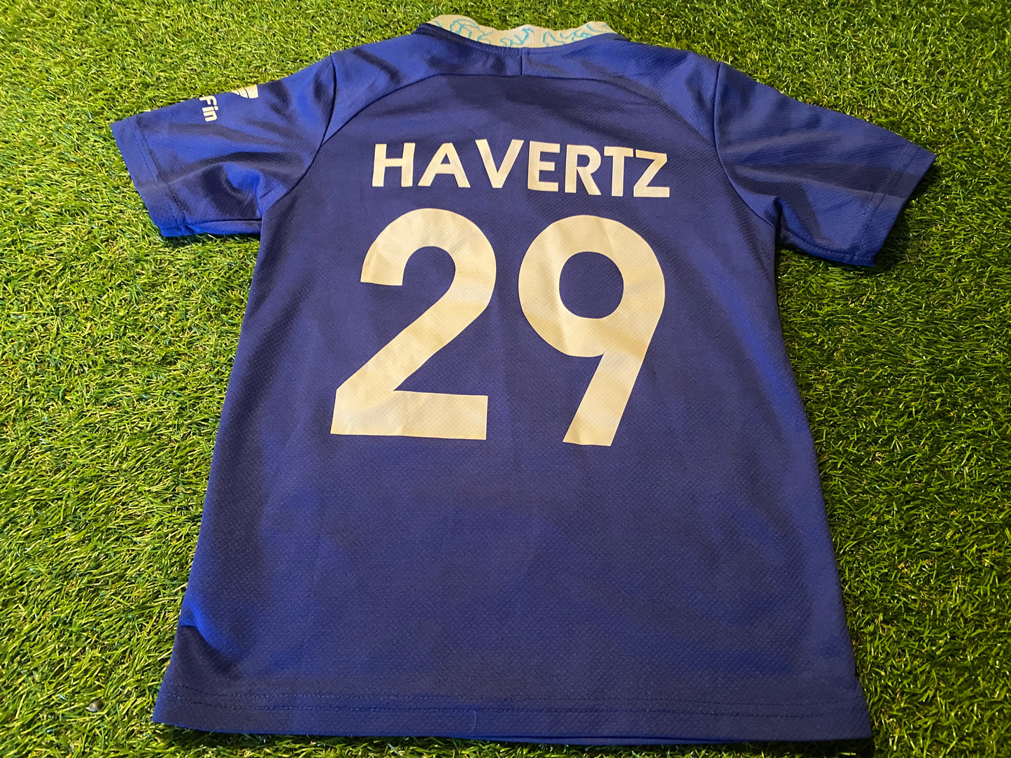 Chelsea FC Soccer Football Small Boys 7-8 Year Old Havertz no29 EPL Nike Home Jersey