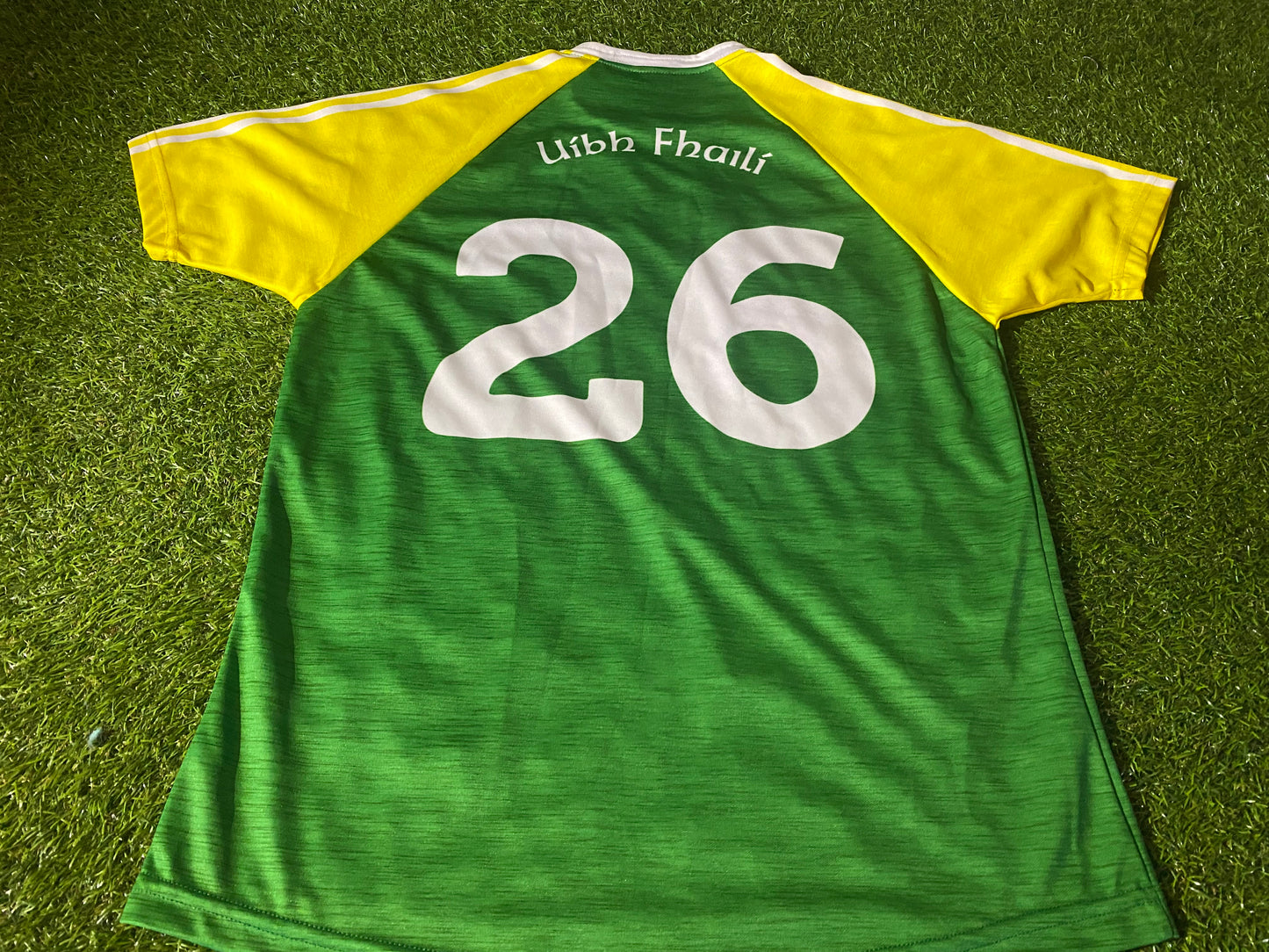 Co Offaly Celtic Challenge GAA Gaelic Football Ireland Large Mans Match Worn no26 Jersey