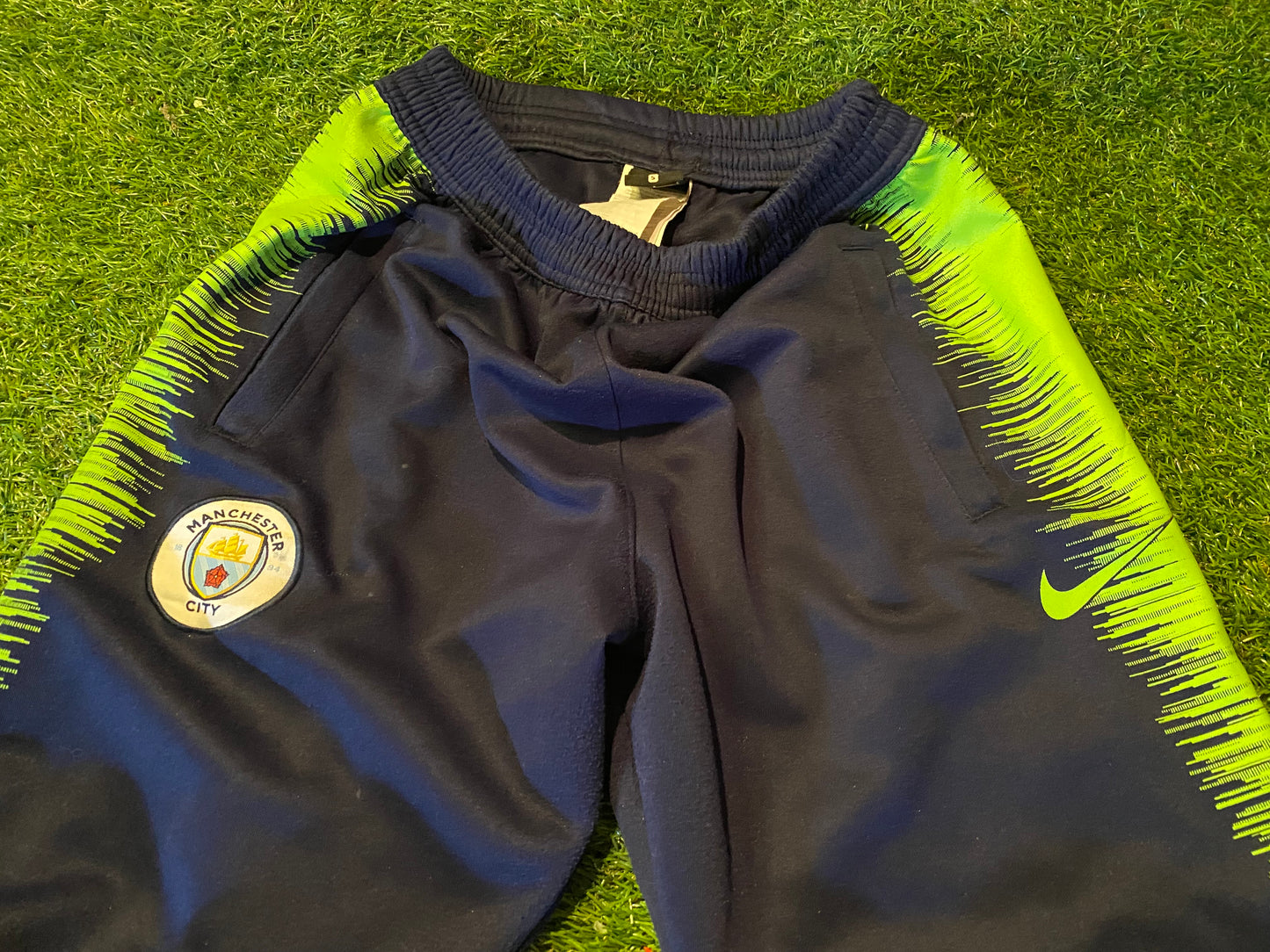 Manchester City England Football Small Mans Nike Heavy Single Layer Tracksuit Bottoms