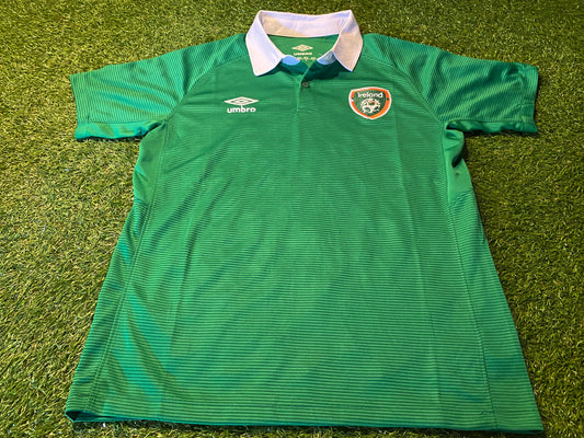 Republic of Ireland Football Small Mans Rare Unsponsored Player Issue Home Jersey