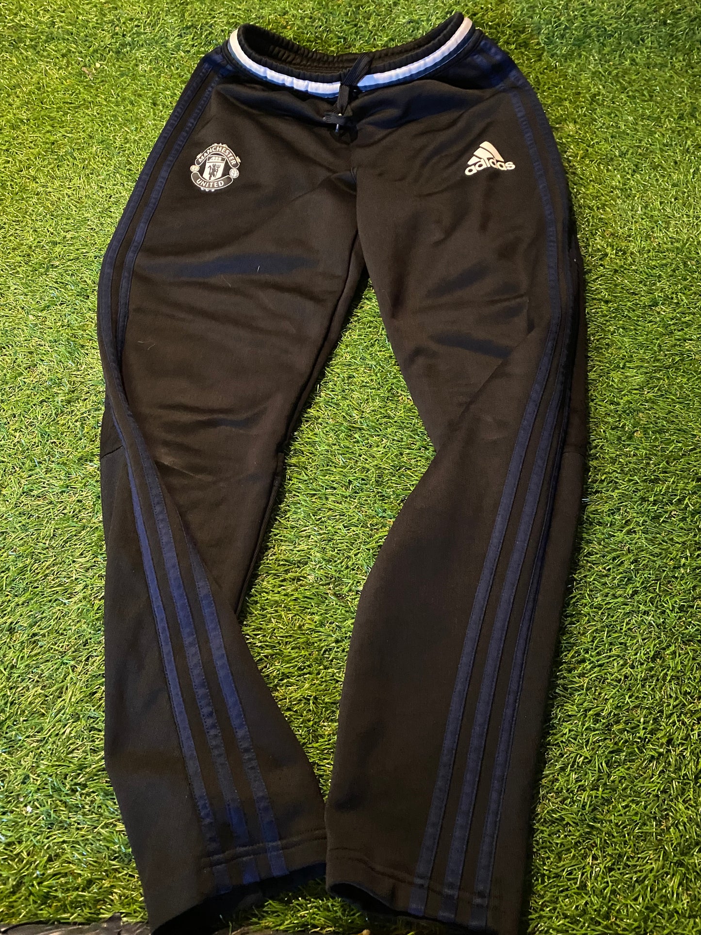 Manchester United England Football Small Mans Adidas Single Layer Tracksuit Bottoms