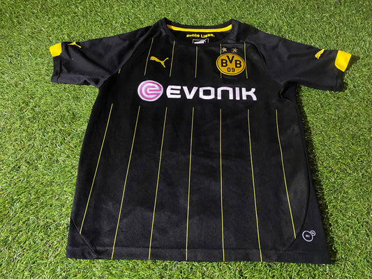 Borussia Dortmund Germany Soccer Football Large Boys 10-11 Year Old Puma Away Jersey