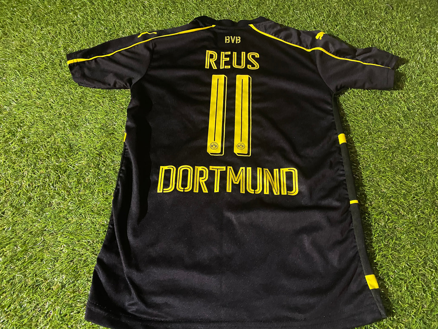 Borussia Dortmund Germany Soccer Football Large Boys 10-11 Year Old Reuss no11 Jersey