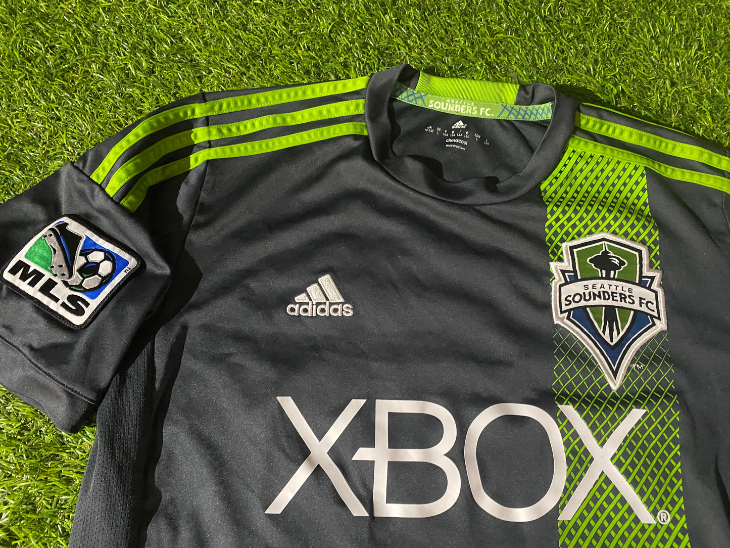 Seattle Sounders USA MLS Soccer Football XL Boys / Youths Adidas Made Jersey