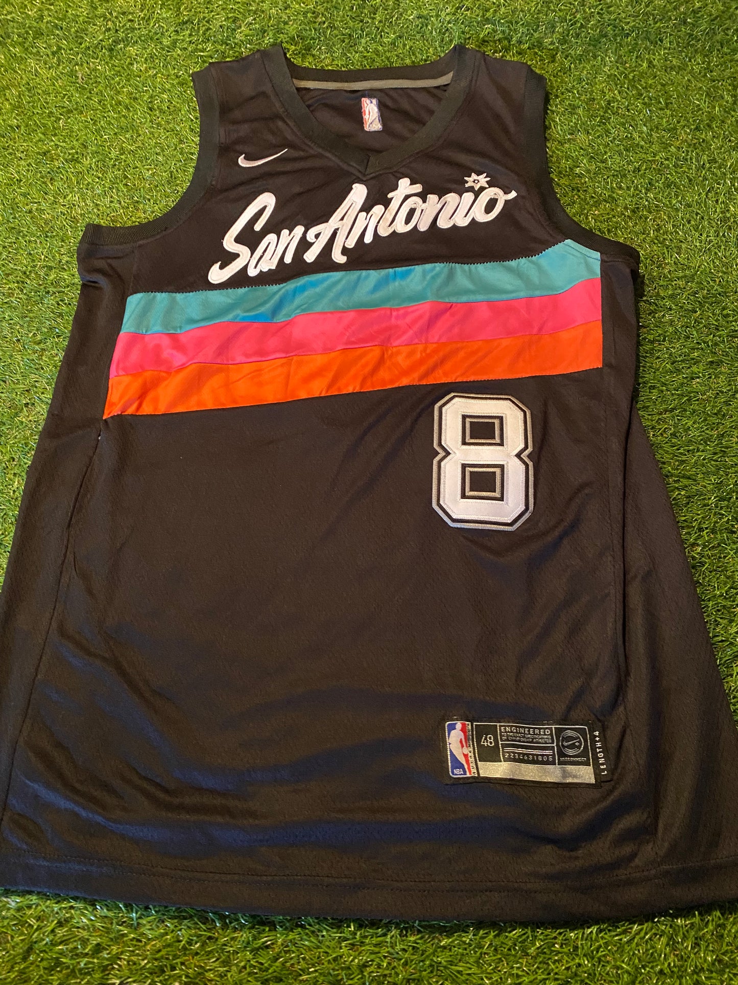 San Antonio Spurs USA United States  NBA Basketball Large Mans Mills no8 Jersey