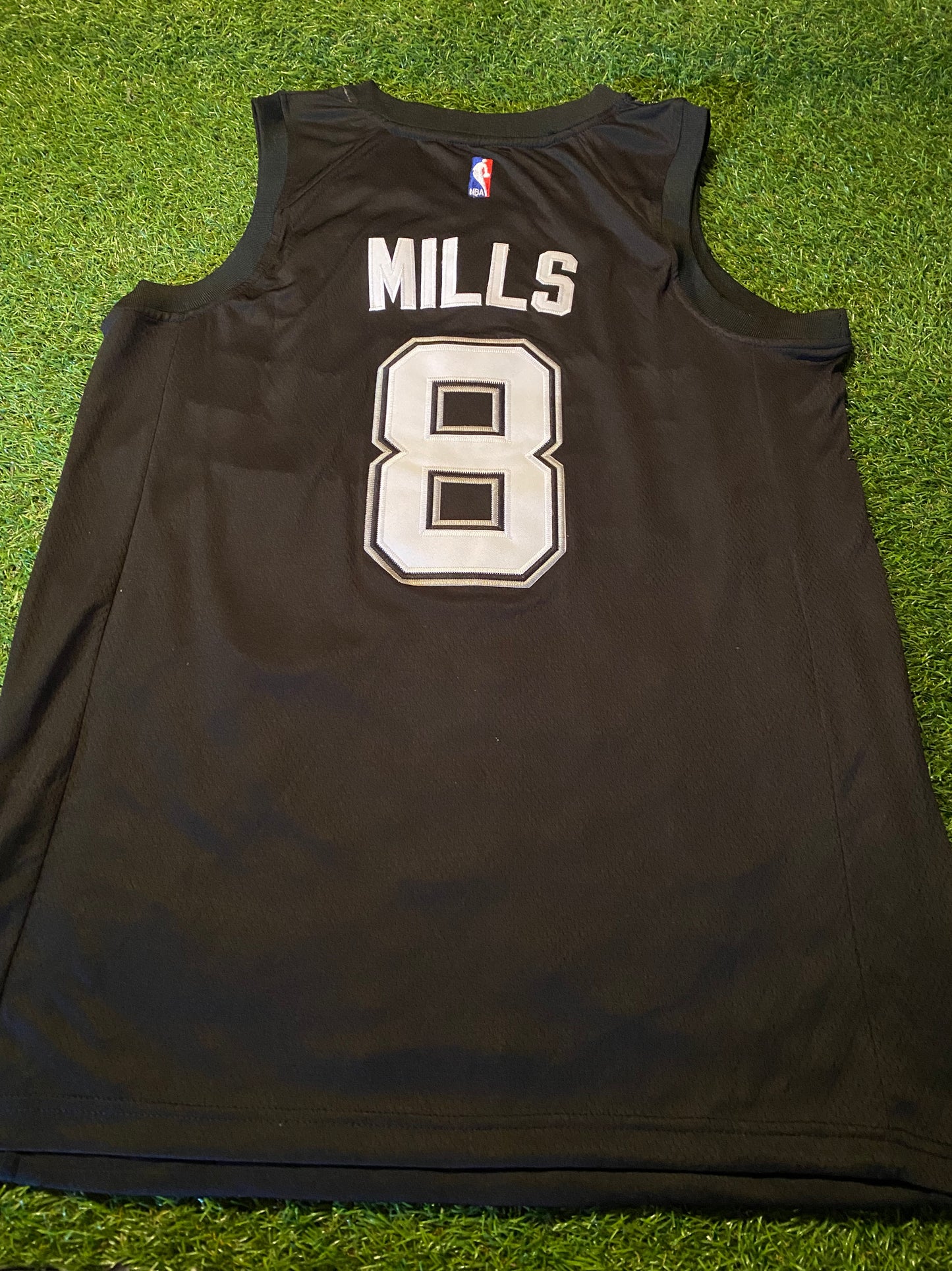 San Antonio Spurs USA United States  NBA Basketball Large Mans Mills no8 Jersey