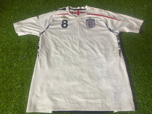 England English Soccer Football XL Boys / Youths Lampard no8 Umbro Made Jersey