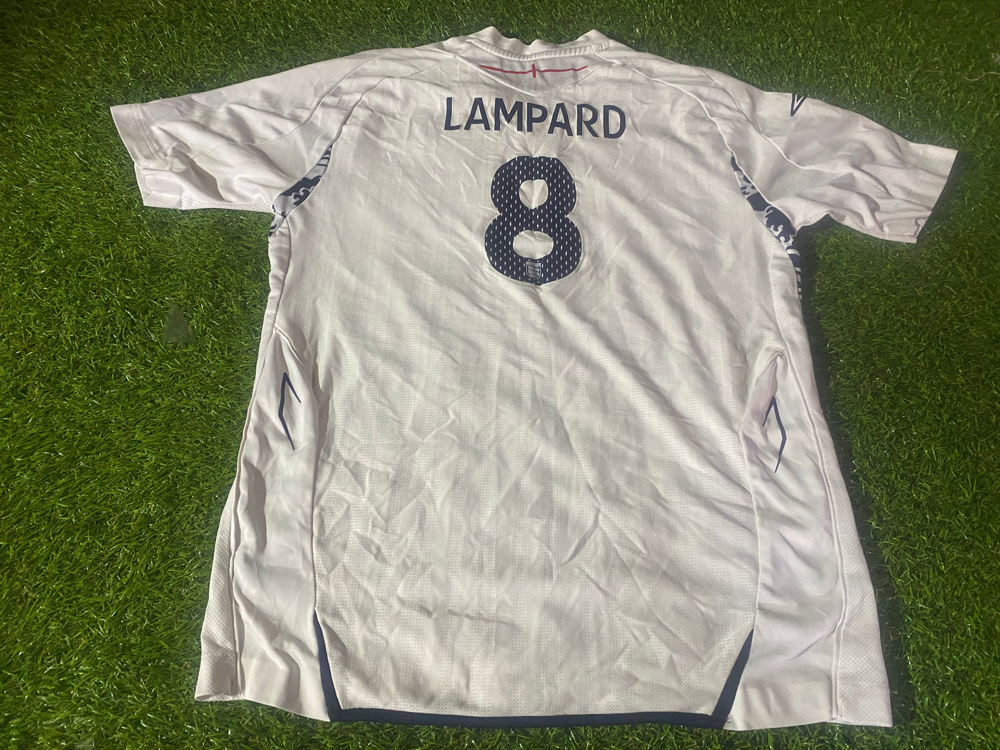 England English Soccer Football XL Boys / Youths Lampard no8 Umbro Made Jersey