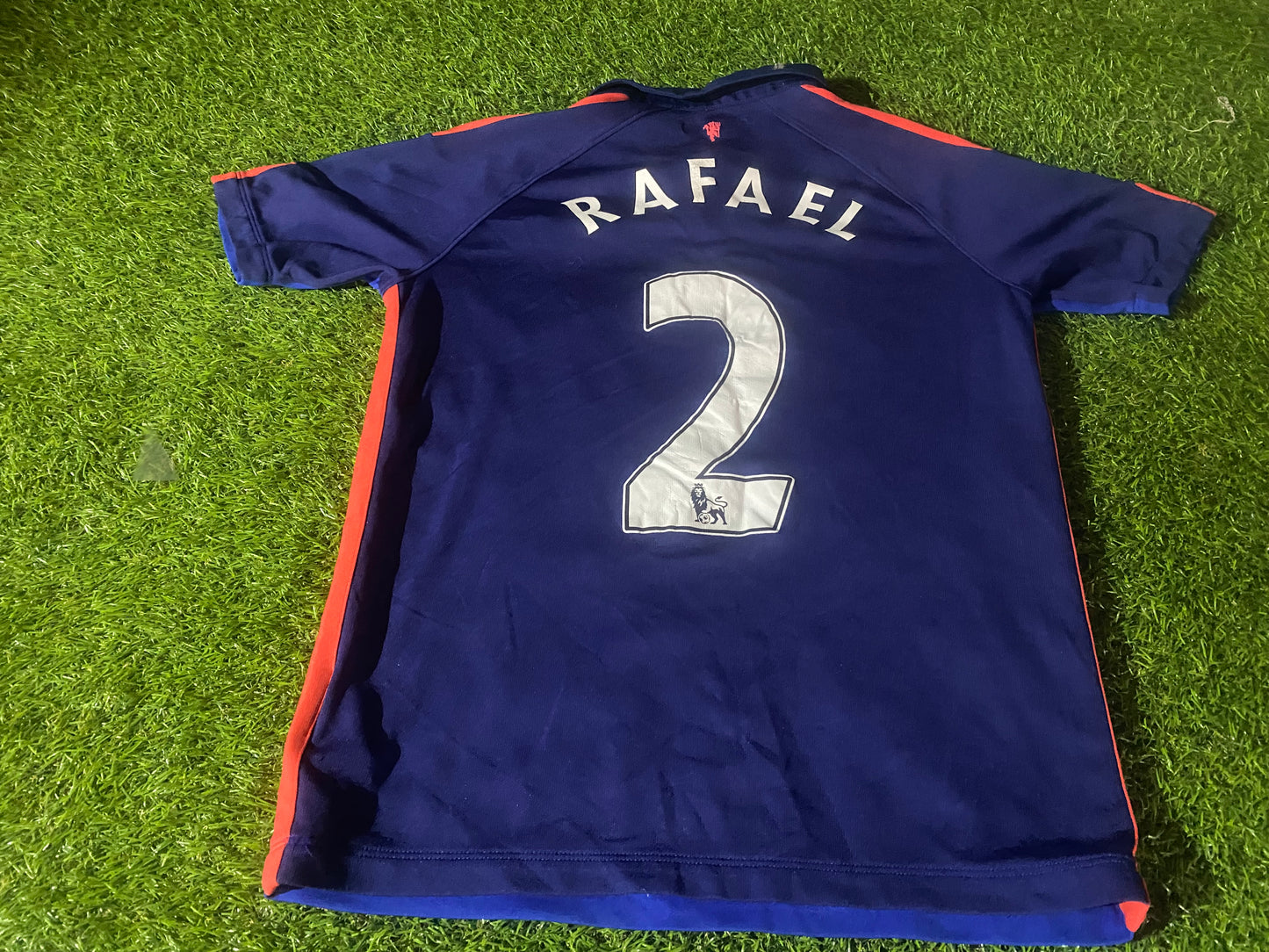 Manchester United England Soccer Football XL Boys / Youths Rafael no2 EPL Away Jersey