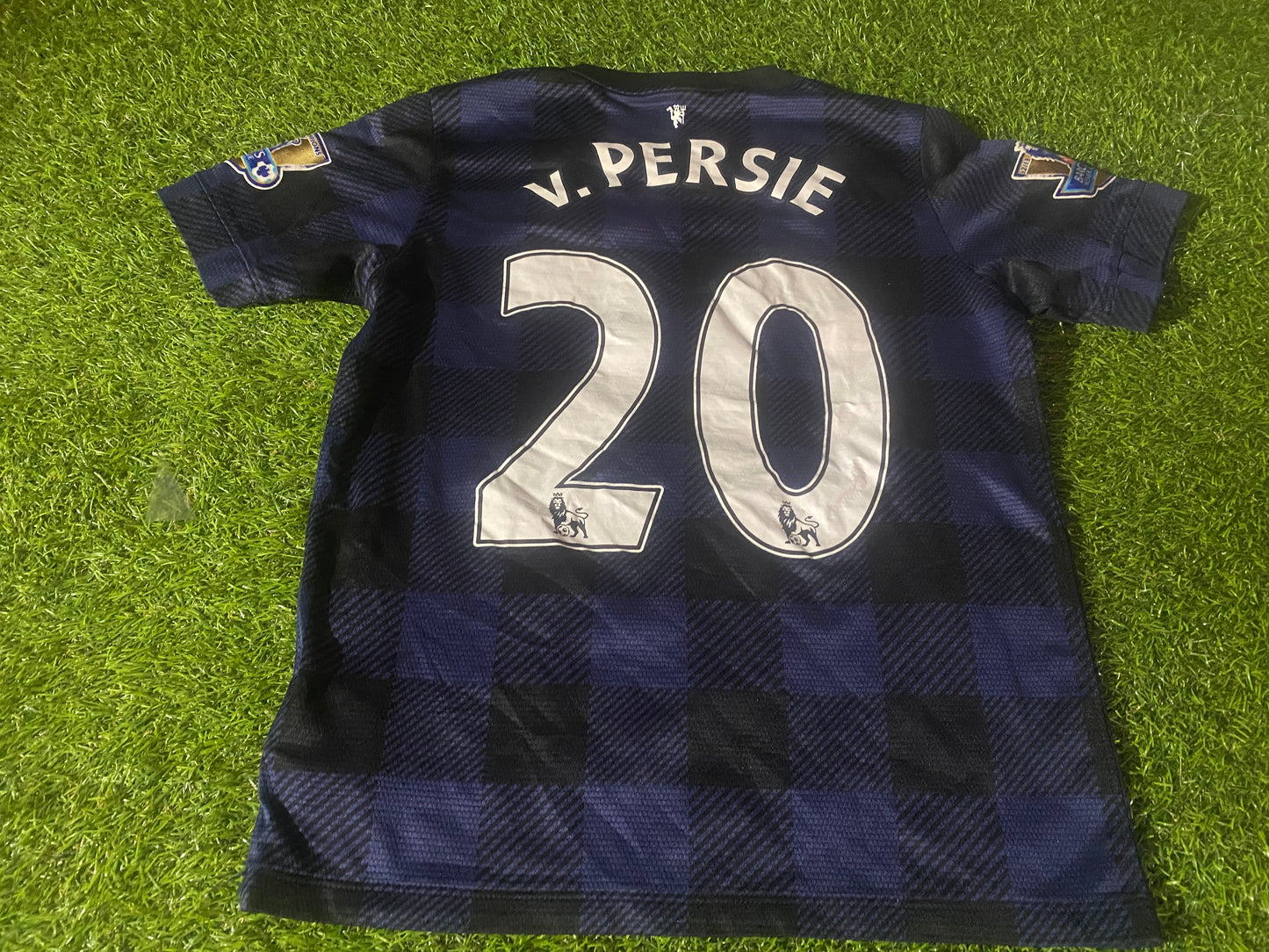 Manchester United England Soccer Football XL Boys / Youths v Persie no20 EPL Away Jersey