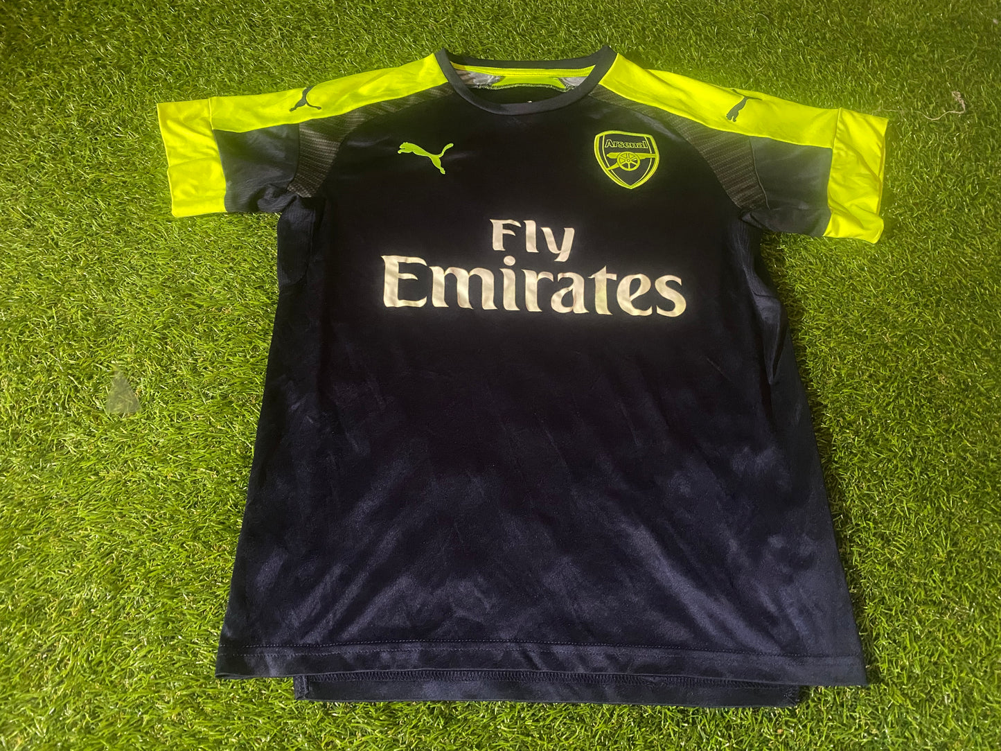 Arsenal Gunners England Soccer Football XL Boys / Youths Puma Made Away Jersey