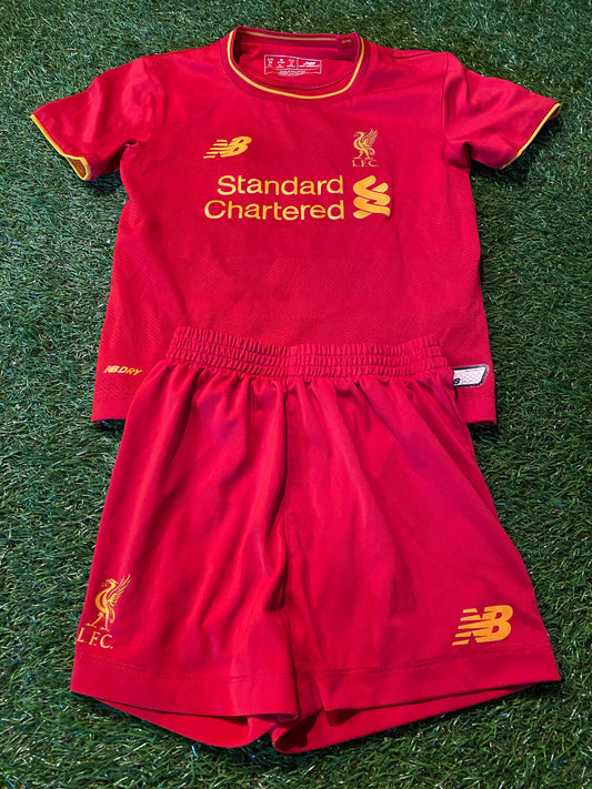 Liverpool FC England Football Boys Girls 2-3 Year Old New Balance Top & Shorts Set