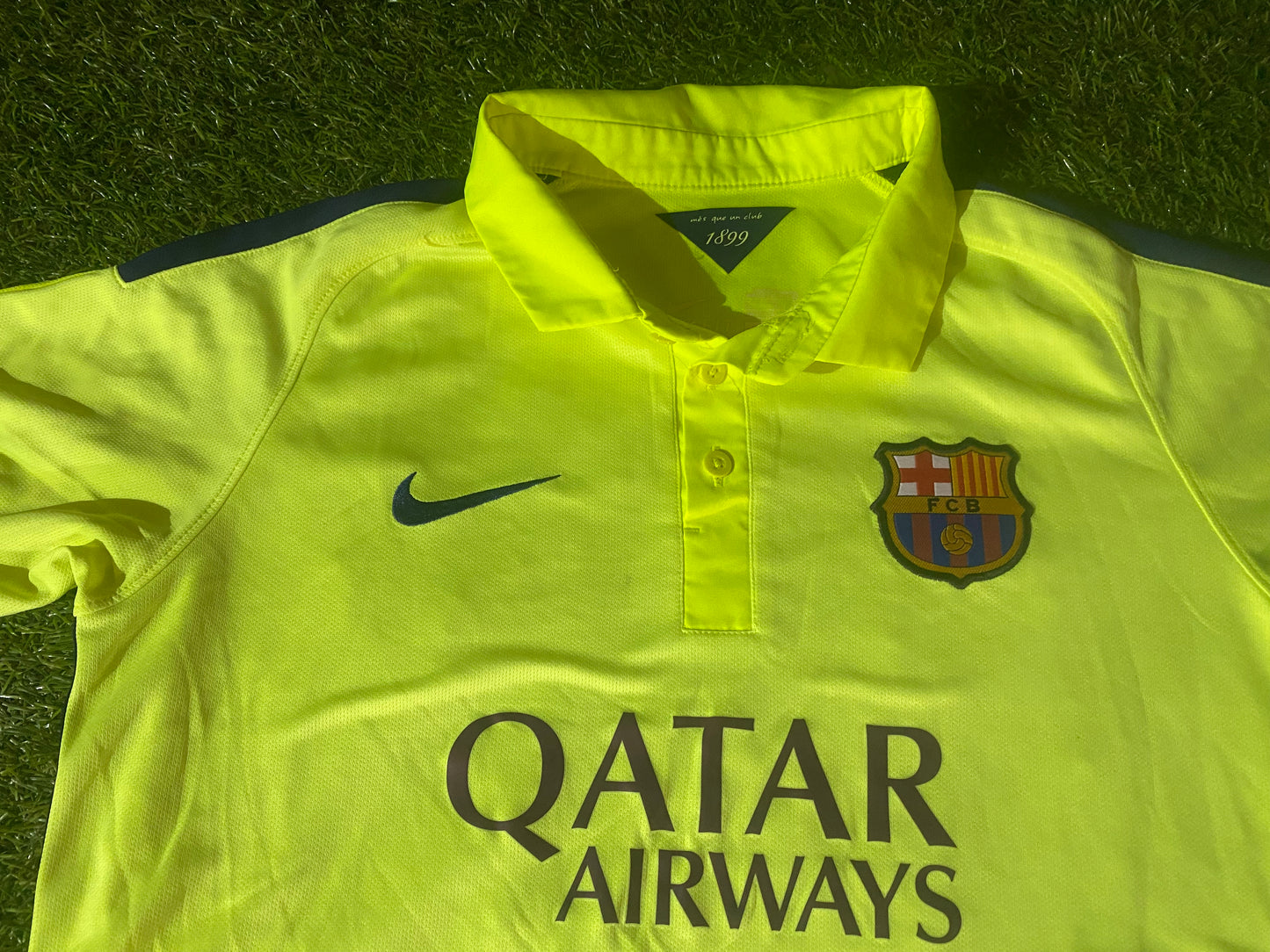 FCB Barcelona Spain Soccer Football XL Boys / Youths 13-14 yr Nike Made Away Jersey