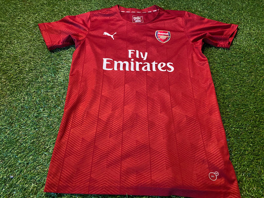 Arsenal Gunners Soccer Football Large Boys 10-12 Year Old Puma Made Jersey