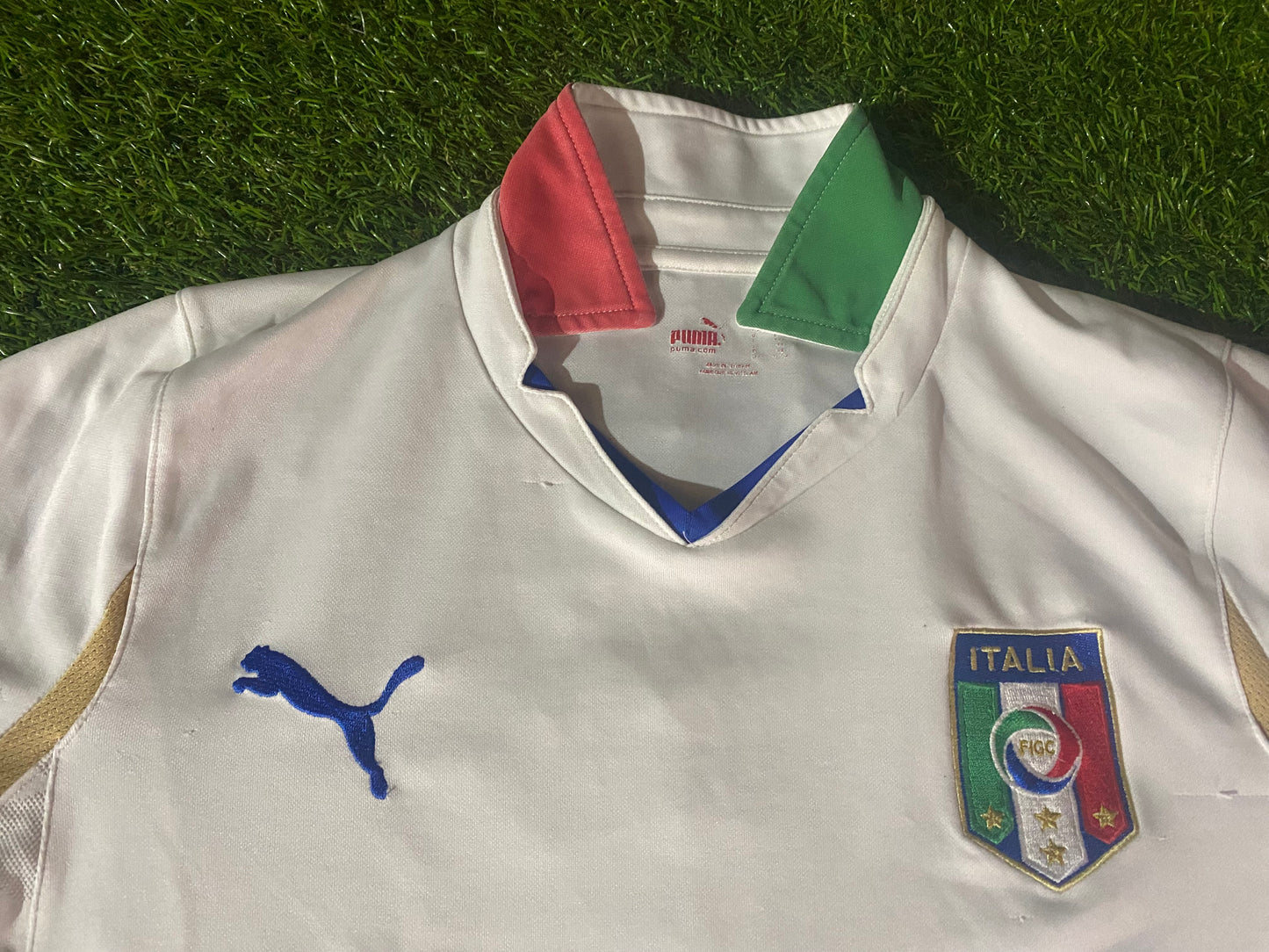 Italy Italian Italia Soccer Football XL Boys / Youths Puma Made Away Jersey