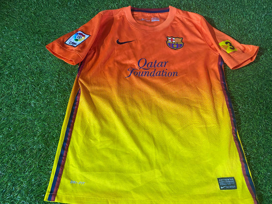 FCB Barcelona Spain Espana Football Large Boys 10-11 Year Old Nike Made Away Jersey