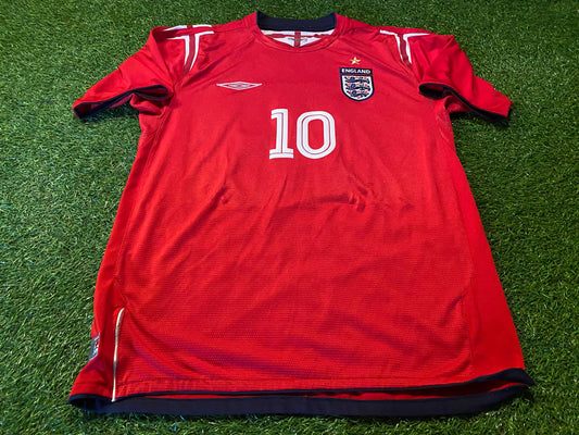 England English Soccer Football Medium mans no10 Robbie Savage Vintage Umbro Jersey