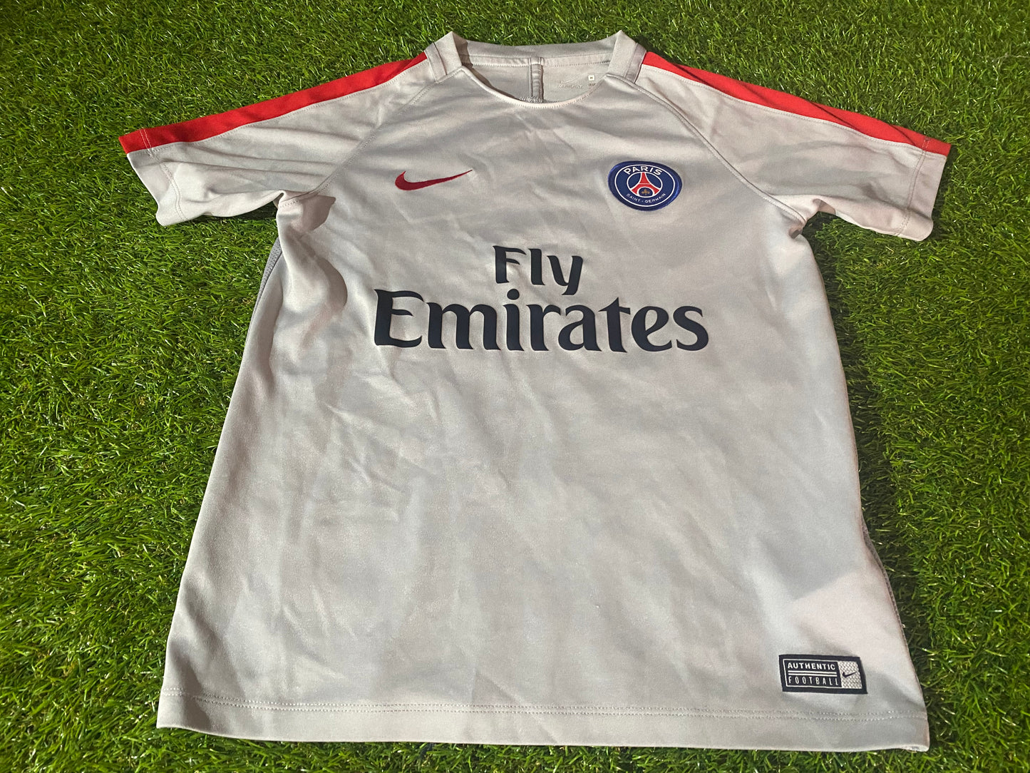 PSG Paris Saint Germain France Soccer Football Medium Boys 9-10 Year Old Nike Made Jersey