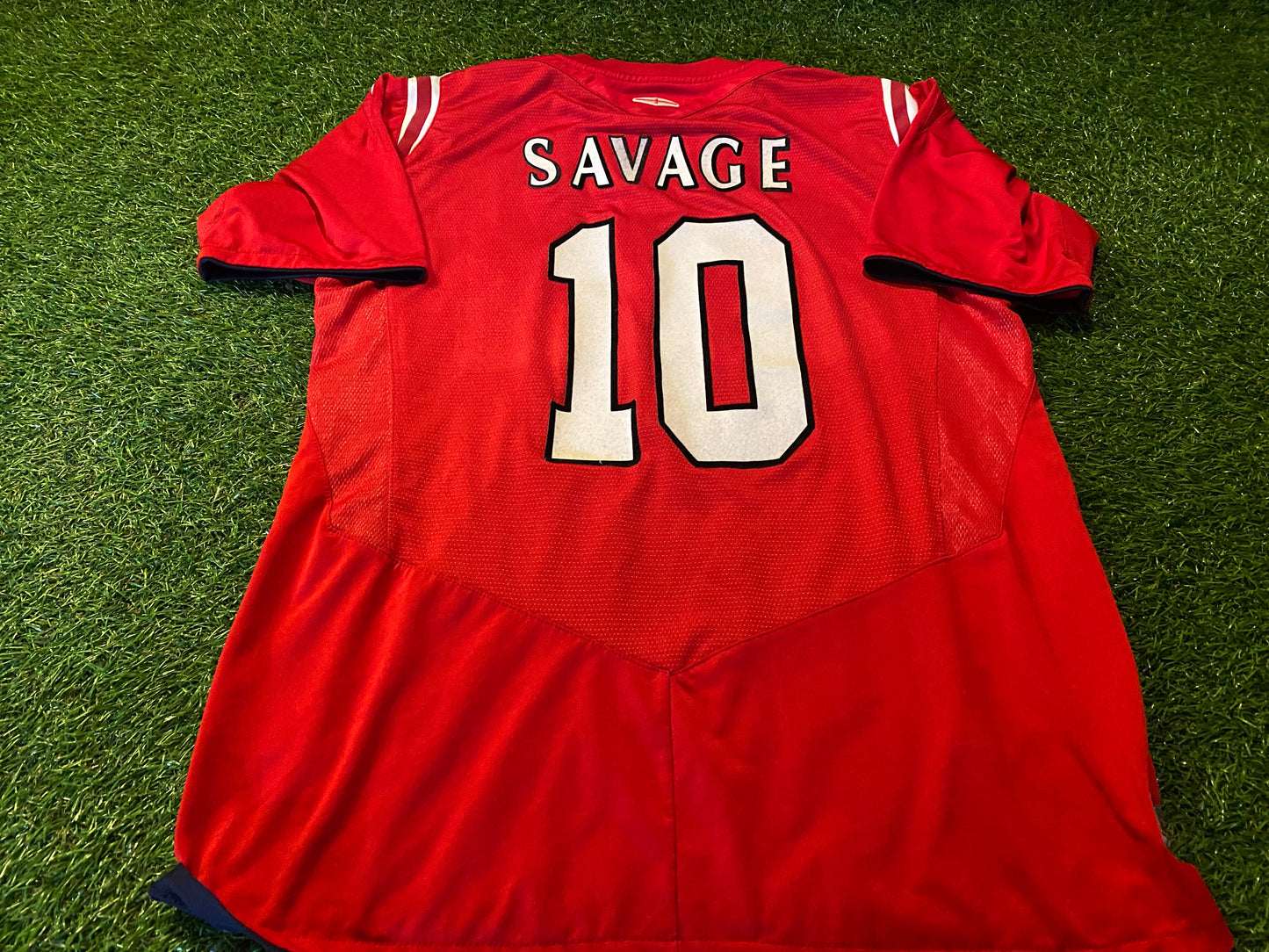 England English Soccer Football Medium mans no10 Robbie Savage Vintage Umbro Jersey