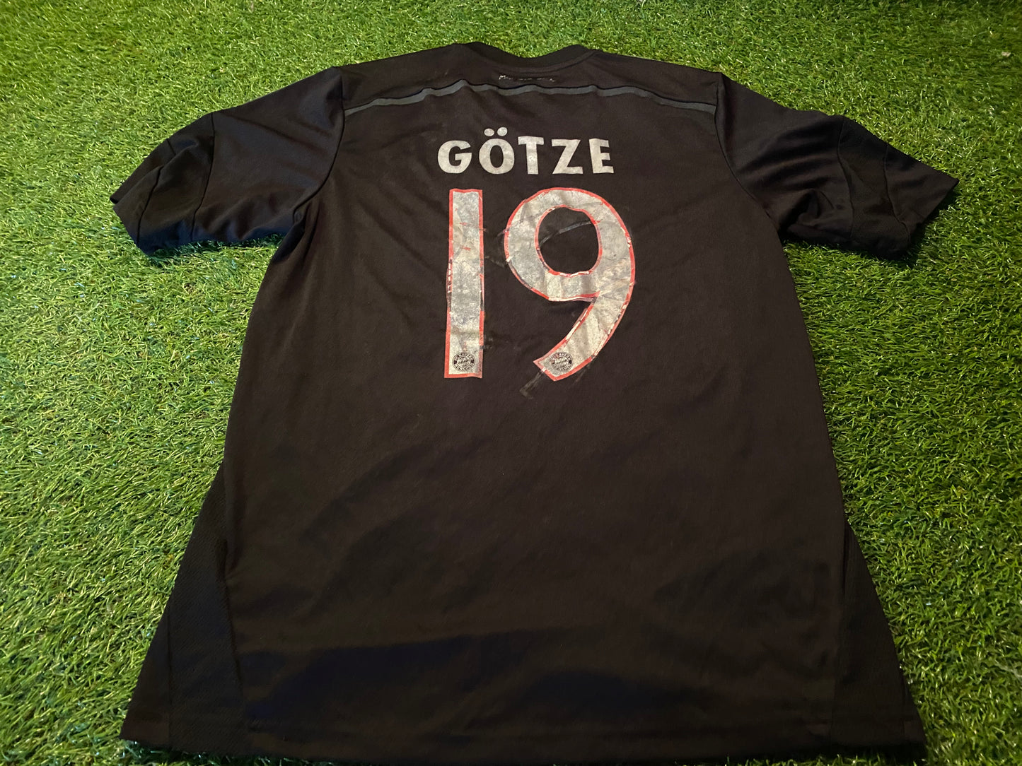 Bayern Munich Munchen German Germany Football Medium Mans Gotze no19 Adidas Away Jersey