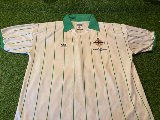 Northern Ireland Ulster Football Large Mans World Cup 1982 No 3 Score Draw Made Jersey