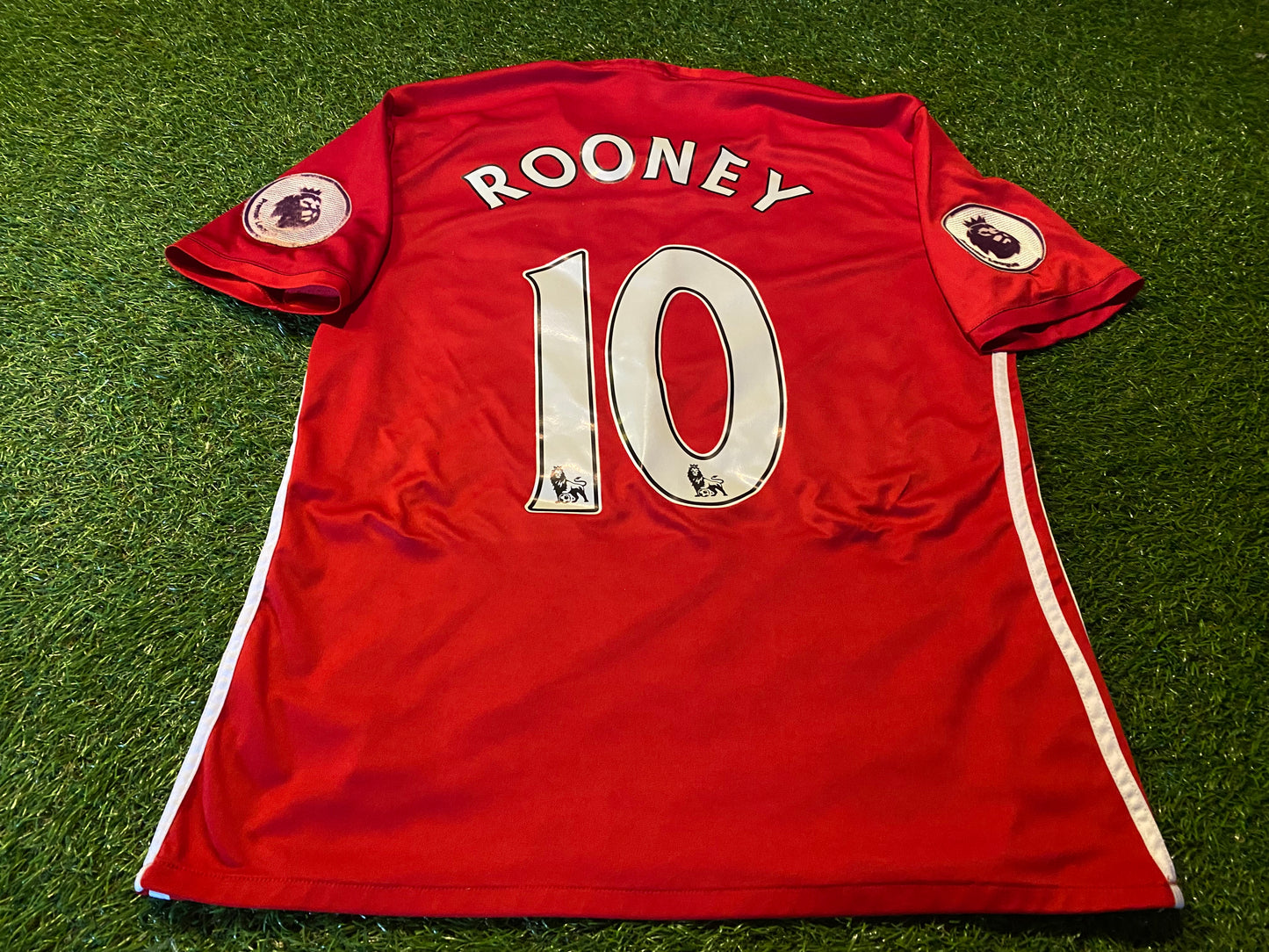 Manchester United England Soccer Football Medium Mans Rooney no10 Adidas EPL Home Jersey