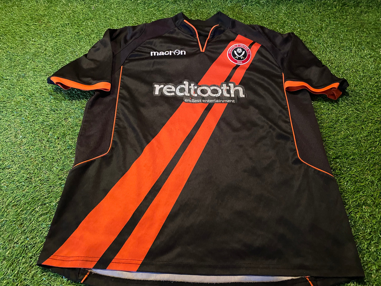 Sheffield United England Football Soccer Medium Mans Macron Made Away Jersey