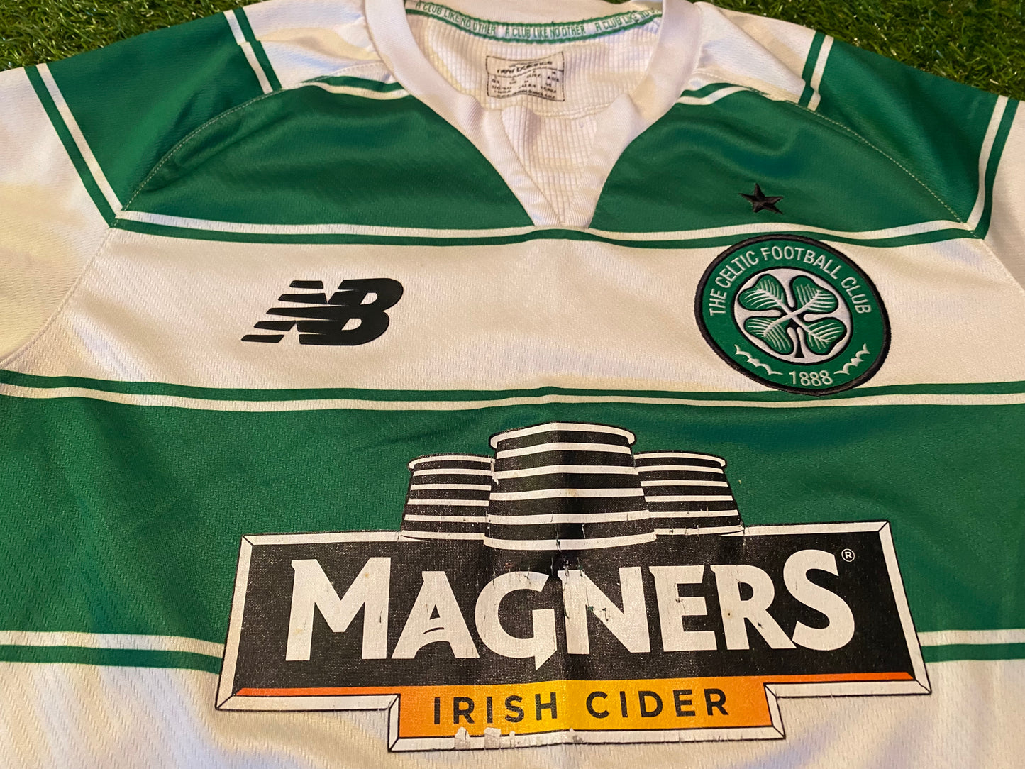 Celtic FC Scotland Scottish Soccer Football Small Mans New Balance Made Home Jersey