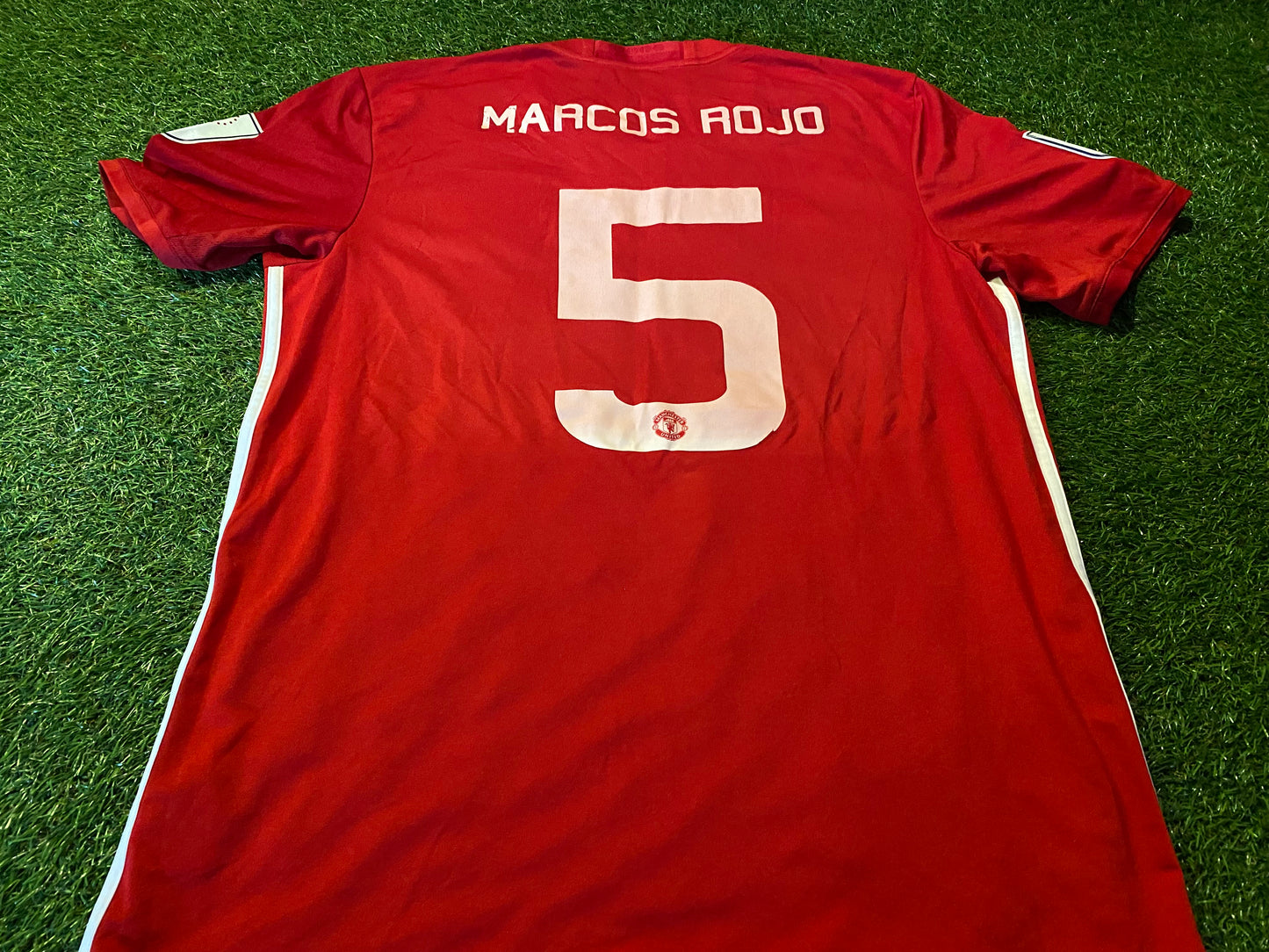 Manchester United England Football Large Mans 2017 EFL Cup Final Marcos Rojo no5 Jersey