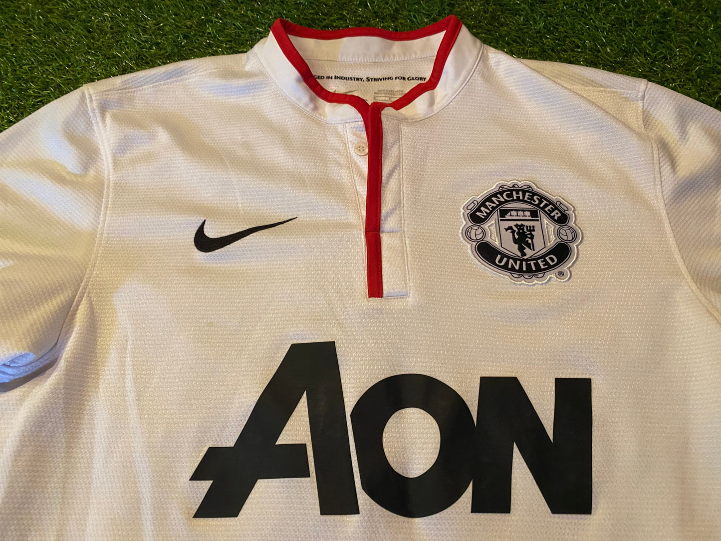 Manchester United England Soccer Football Small Mans Nike Made Mata no8 Away Jersey