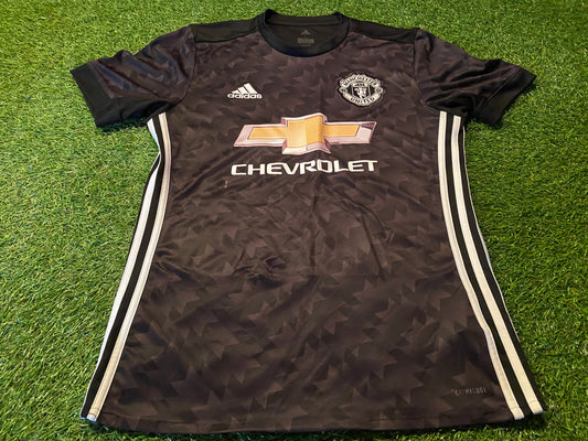 Manchester United England Soccer Football Medium Mans Adidas 2017 Away Jersey