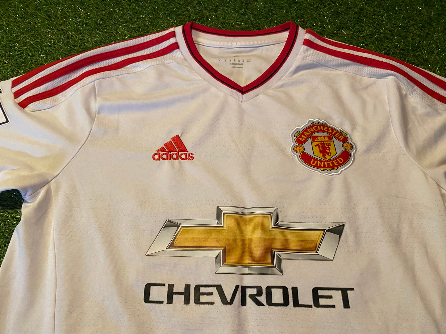 Manchester United England Football Medium mans Memphis no7 2015 Adidas Away Jersey