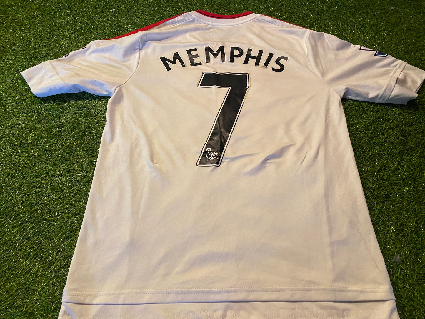 Manchester United England Football Medium mans Memphis no7 2015 Adidas Away Jersey