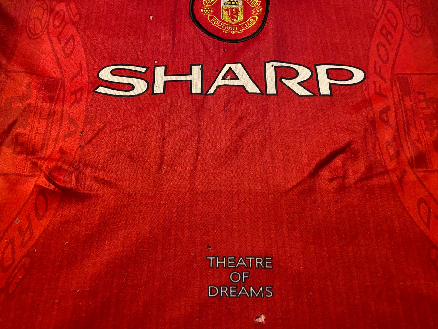 Manchester United Football England Rare Vintage 1996 XL Extra Large Mans Cantona no7 Jersey