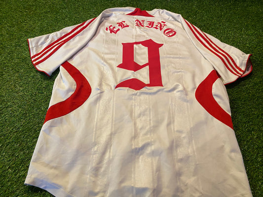 Liverpool England Football Soccer Large Mans Rare El Nino no9 Vintage adidas Away Jersey