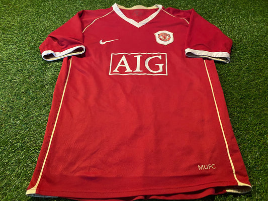 Manchester United England Football Youths / XS Mans Size Vintage 2007 Ronaldo no7 Jersey