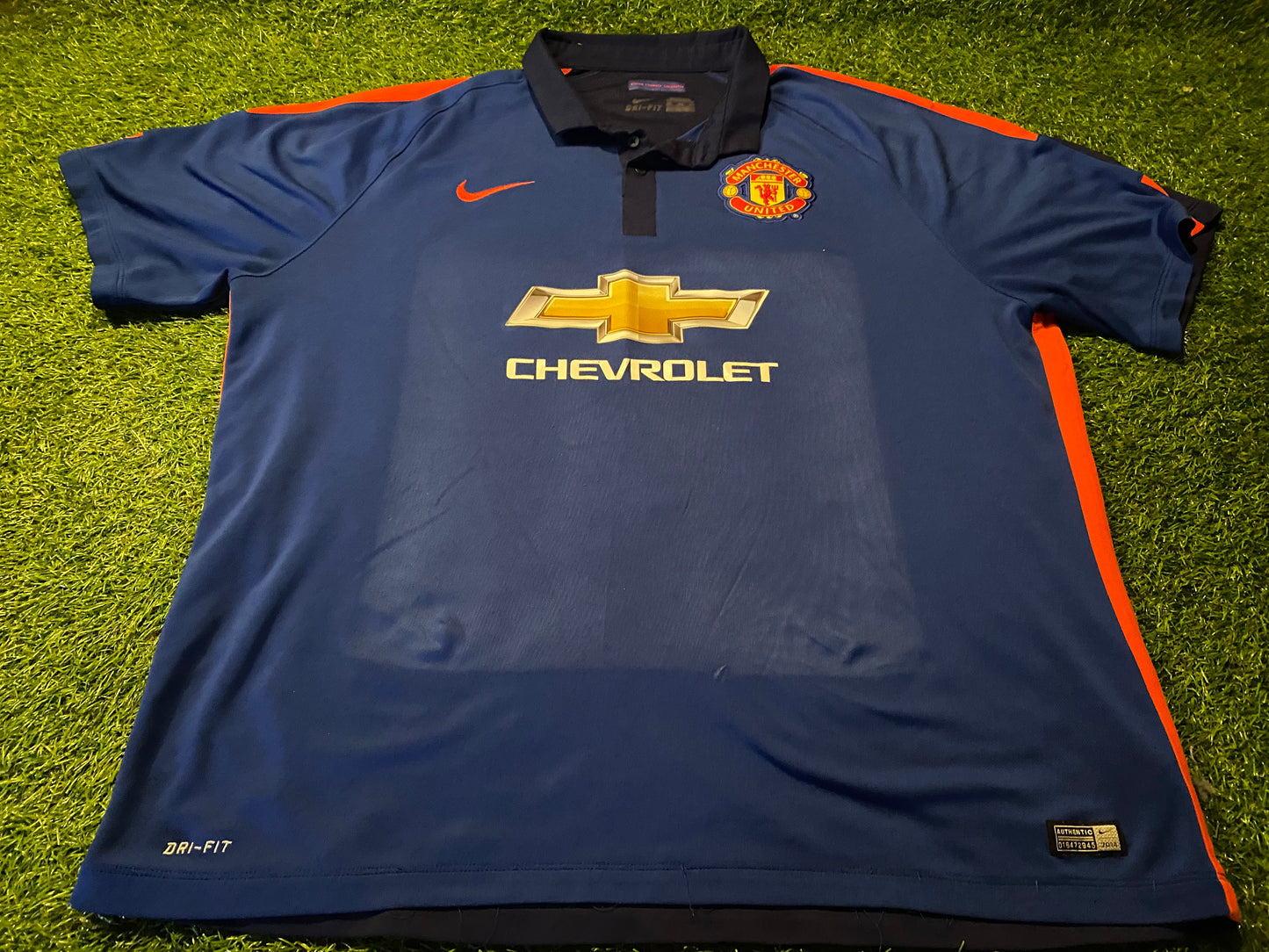 Manchester United England Football Big Massive 4XL XXXXL Nike Made 2015 Rare 3rd Jersey