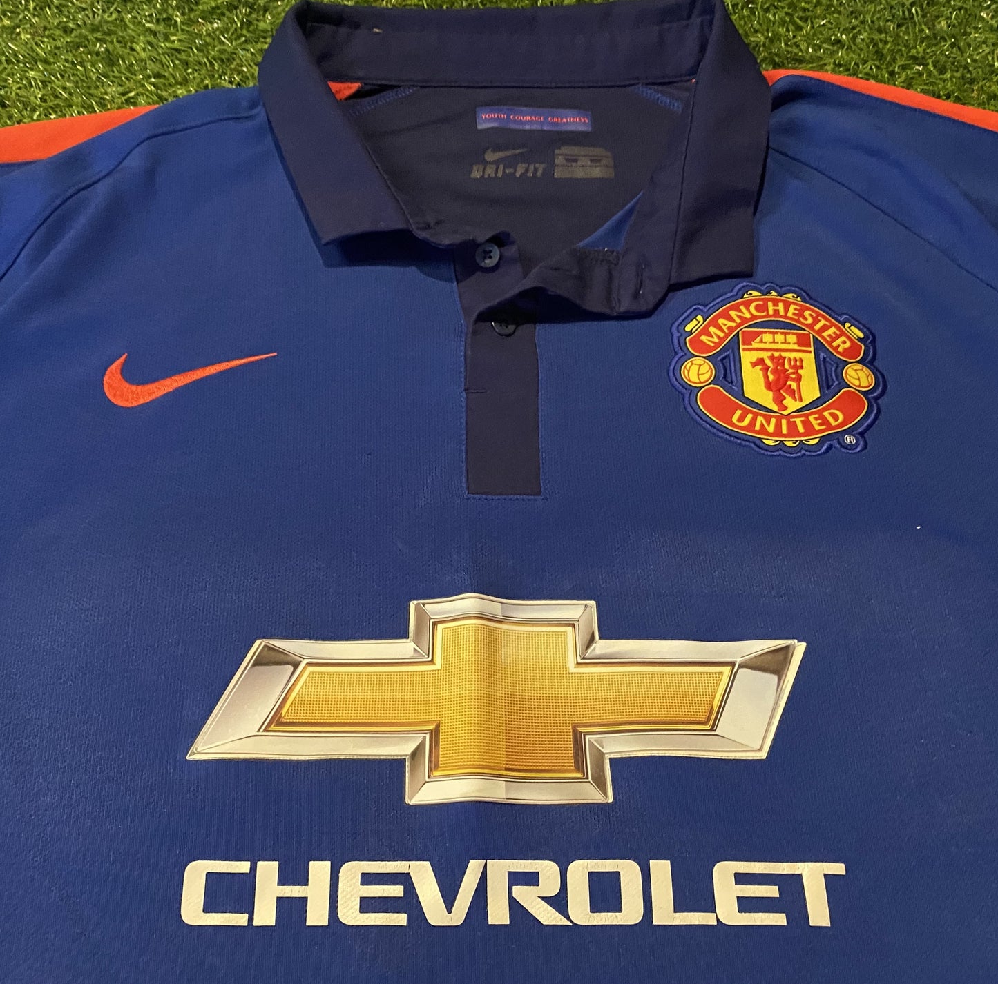 Manchester United England Football Big Massive 4XL XXXXL Nike Made 2015 Rare 3rd Jersey