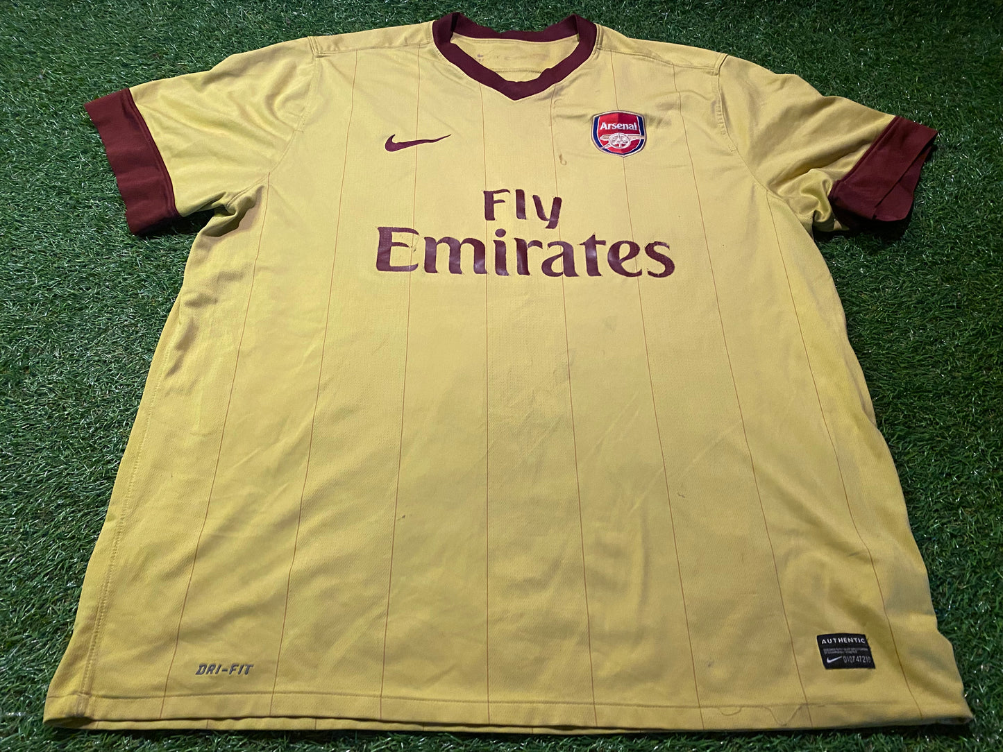 Arsenal England Football Soccer Big XXL 2XL Mans Nike 2012/2013 Third Jersey