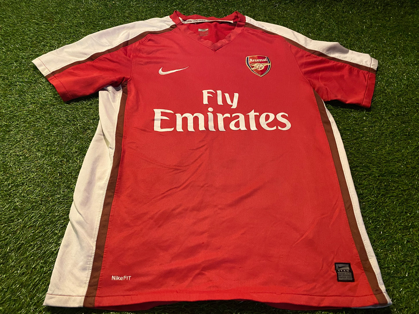 Arsenal England Football Soccer Medium Mans Nike Made 2008 Home Jersey