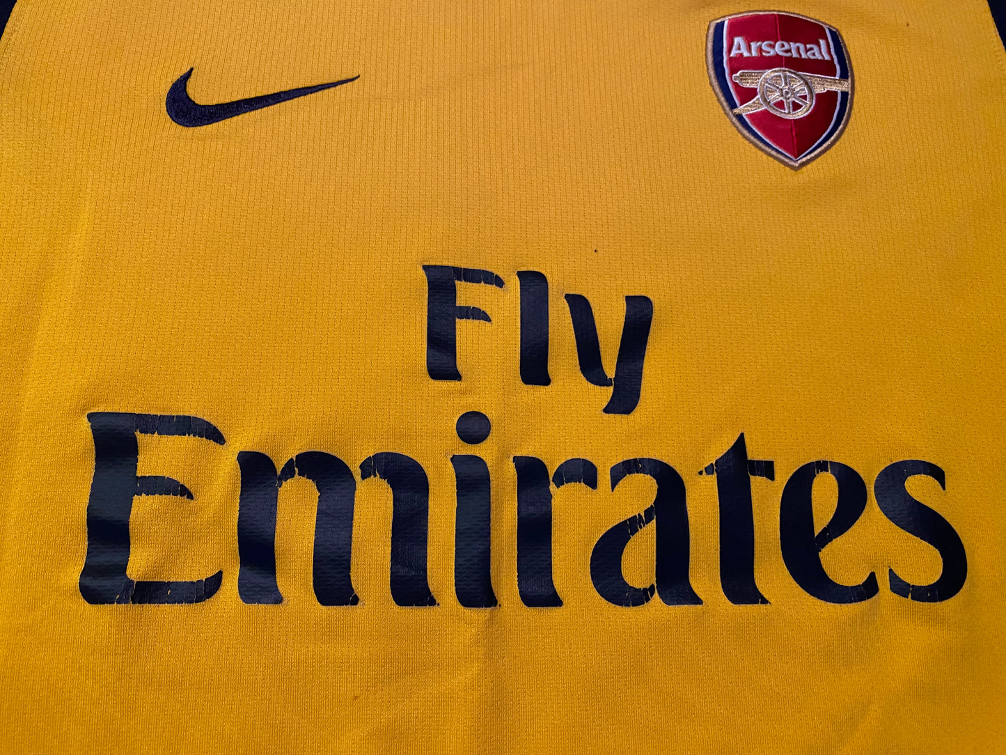 Arsenal England Football Soccer Medium Mans Nike Made 2008 Away Jersey