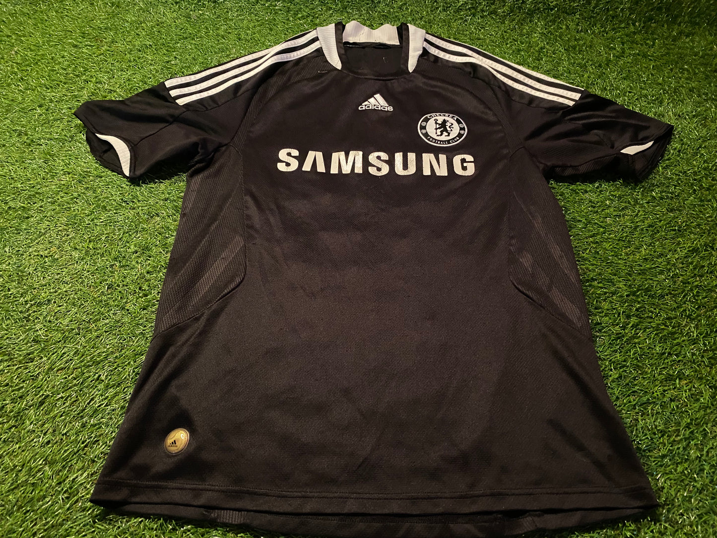 Chelsea England Soccer Football Medium Mans Adidas Made 2008/2009 Away Jersey