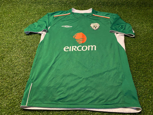 Republic of Ireland Irish Eire Football Soccer Large Mans Umbro Made Home Jersey