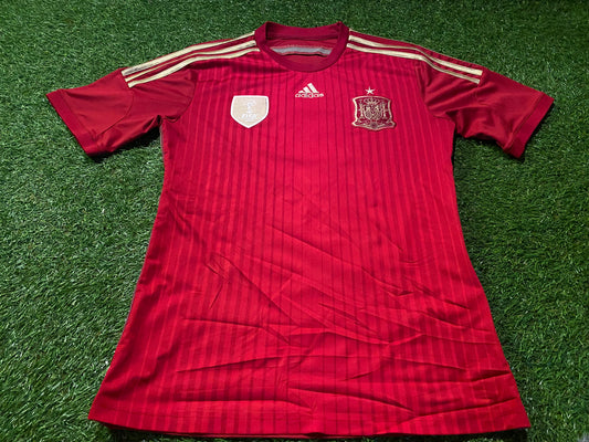 Spain Espana Spanish Soccer Football Small Mans Adidas World Champions 2010 Home Jersey