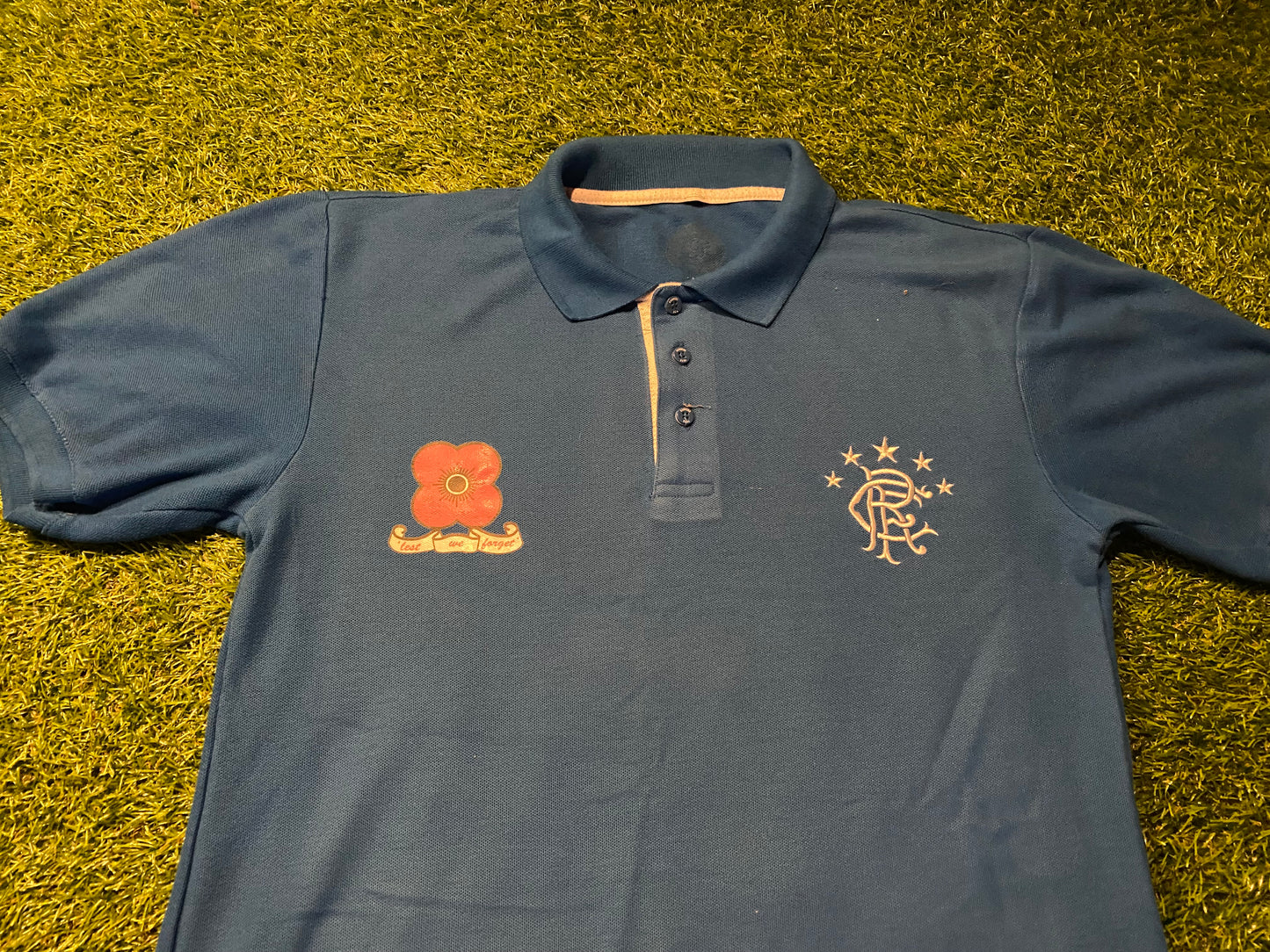 Glasgow Rangers Scotland Scottish Soccer Football Medium Mans Polo Jersey