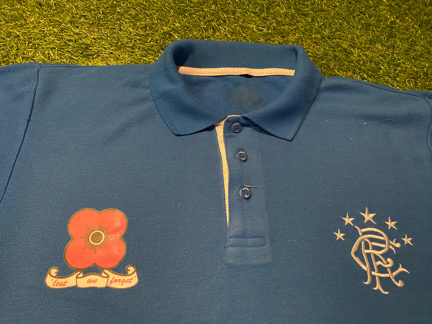 Glasgow Rangers Scotland Scottish Soccer Football Medium Mans Polo Jersey