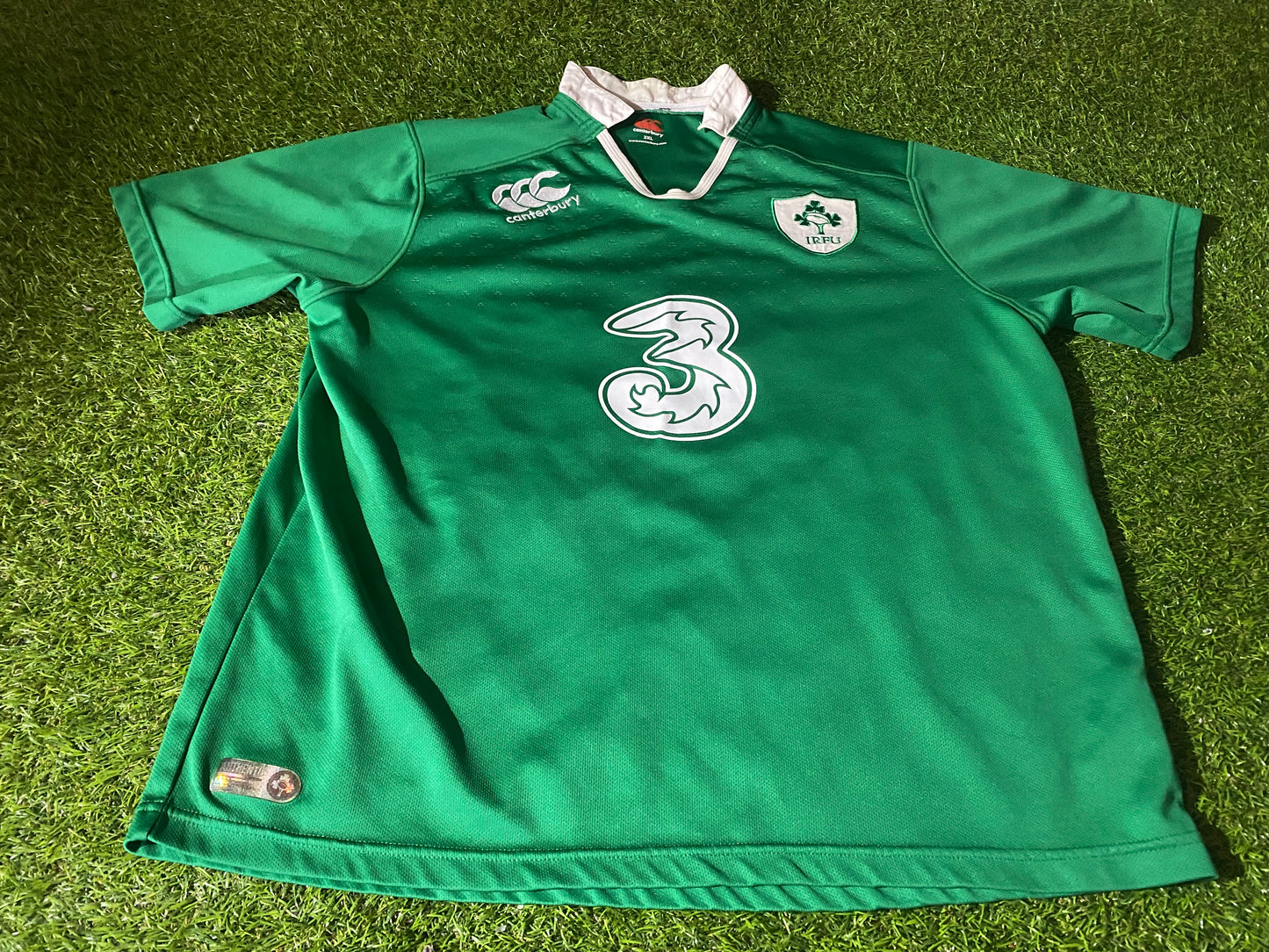 Ireland IRFU Eire Irish Rugby Union Football XXL 2XL Mans CCC Made Home Jersey