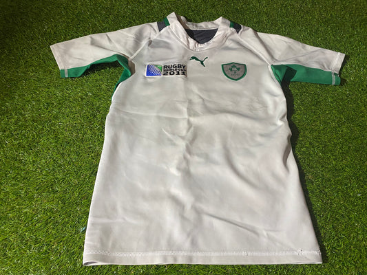 Ireland IRFU Eire Irish Rugby Union Medium Mans World Cup 2011 Tight Fit Player Issue Jersey