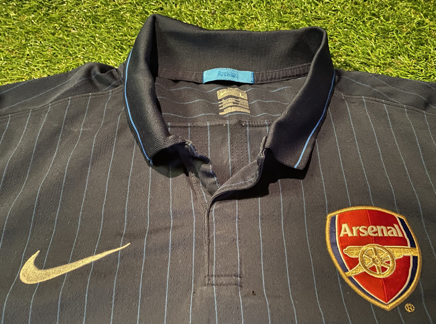 Arsenal England Football Soccer Large Mans Nike 2009/2011 EPL Away Jersey